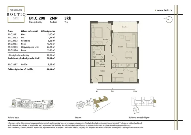Prodej bytu 3+kk, Praha - Dolní Měcholupy, Kutnohorská, 77 m2