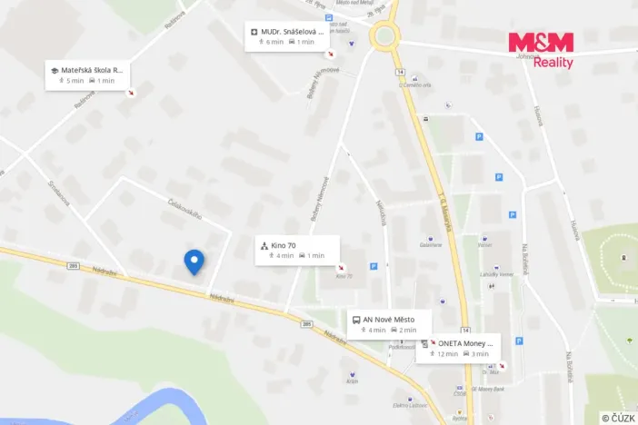 Pronájem bytu 1+kk, Nové Město nad Metují, Nádražní, 33 m2