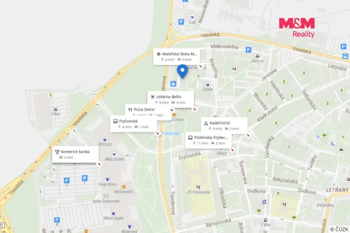 Prodej bytu 3+kk, Praha - Letňany, Malkovského, 65 m2