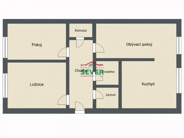 Prodej bytu 3+1, Most, Lidická, 62 m2