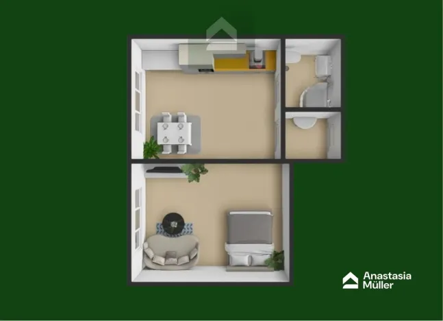 Pronájem bytu 2+kk, Stod, Plzeňská, 35 m2