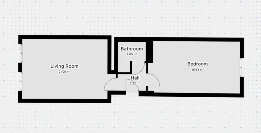 Pronájem bytu 2+kk, Praha - Žižkov, Hartigova, 45 m2