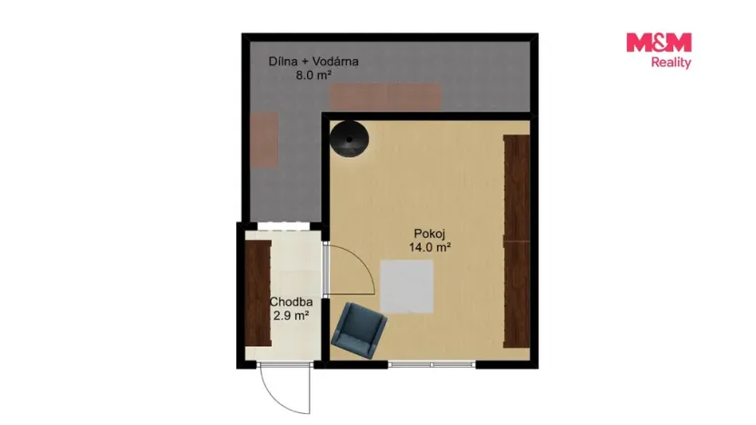 Prodej chaty, Blažejov - Malý Ratmírov, 83 m2