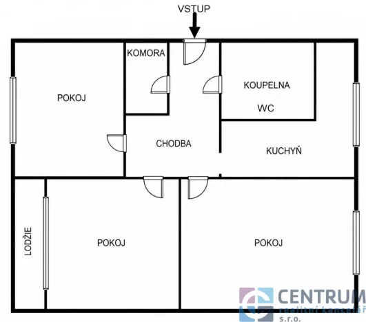 Prodej bytu 3+1, Jablonec nad Nisou - Jablonecké Paseky, Vysoká, 65 m2