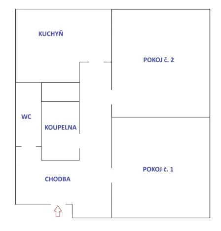Pronájem bytu 2+1, Olomouc - Nové Sady, Myslbekova, 59 m2