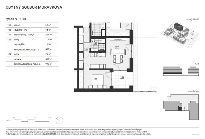 Prodej bytu 2+kk, Vyškov, Morávkova, 46 m2