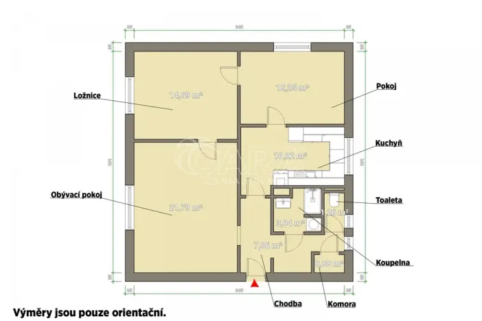 Prodej bytu 3+1, Vimperk - Vimperk II, Palackého, 90 m2