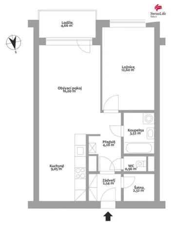 Prodej bytu 2+kk, Brno - Žebětín, Bešůvka, 51 m2
