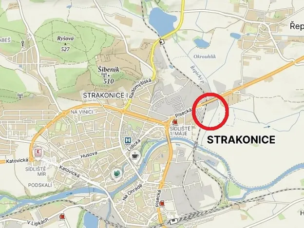 Pronájem obchodního prostoru, Strakonice - Strakonice I, Písecká, 16700 m2
