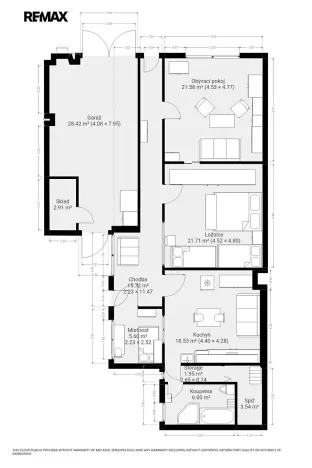 Pronájem rodinného domu, Drnholec, Lidická, 94 m2
