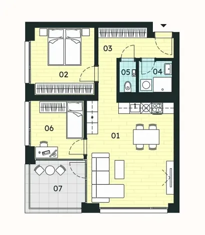 Prodej bytu 3+kk, Znojmo, 61 m2