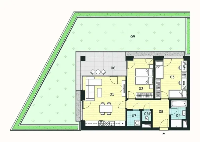 Prodej bytu 3+kk, Znojmo, 72 m2