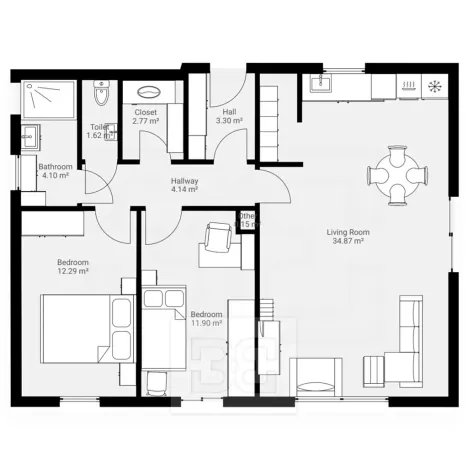 Prodej rodinného domu, Nová Ves pod Pleší, 93 m2