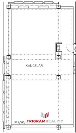 Pronájem kanceláře, Hradec Králové - Slezské Předměstí, Jižní, 113 m2