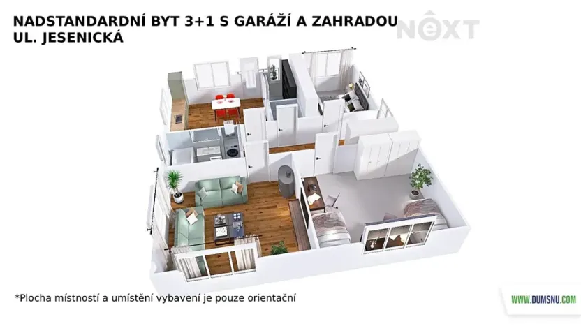 Prodej bytu 3+1, Šumperk, Jesenická, 107 m2