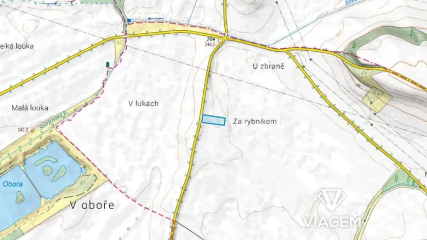 Prodej podílu pole, Smržov, 420 m2