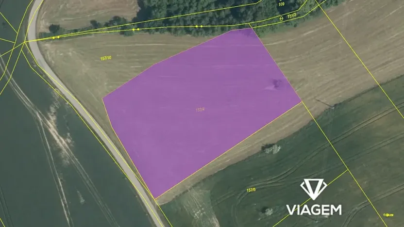 Prodej podílu pole, Zvěstov, 1222 m2