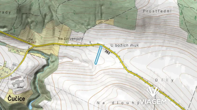 Prodej pole, Čučice, 2082 m2