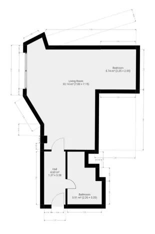 Pronájem bytu 1+kk, Praha - Hlubočepy, Trnkovo náměstí, 41 m2