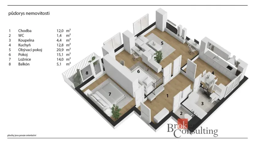 Prodej bytu 3+1, Chrudim - Chrudim IV, Na Větrníku, 85 m2
