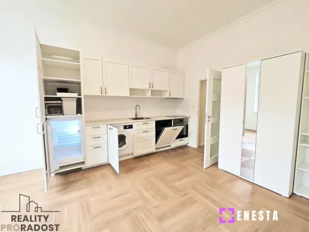 Pronájem bytu 1+kk, Praha - Vinohrady, Perunova, 27 m2