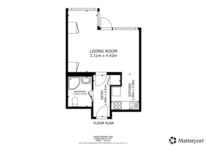 Pronájem bytu 1+kk, Praha - Libeň, Zenklova, 33 m2