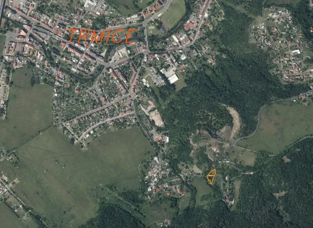 Prodej zahrady, Trmice, 1700 m2