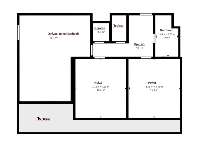 Pronájem bytu 3+kk, Plzeň, Kartónová, 82 m2