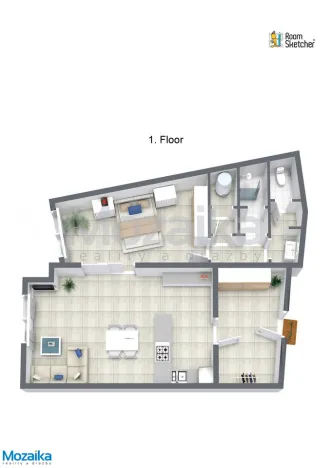 Pronájem bytu 2+kk, Litomyšl, Braunerovo nám., 80 m2