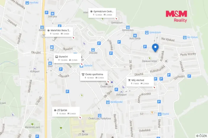Pronájem bytu 2+kk, Česká Lípa, Hradecká, 40 m2