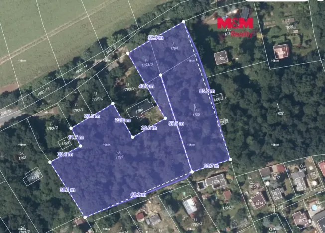 Prodej lesa, Praha, 5606 m2