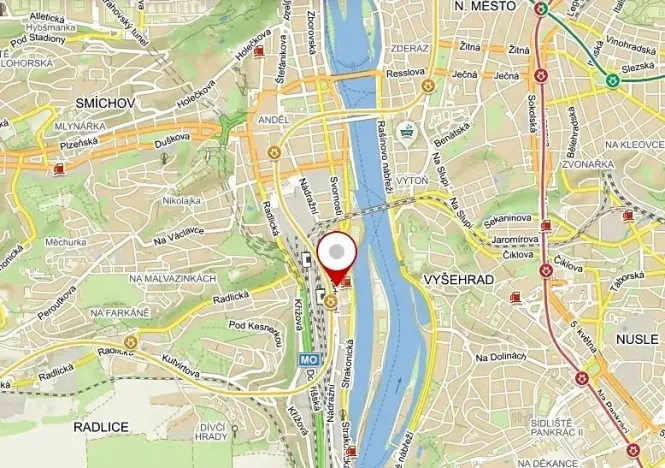 Pronájem bytu 1+1, Praha - Smíchov, Rozkošného, 34 m2