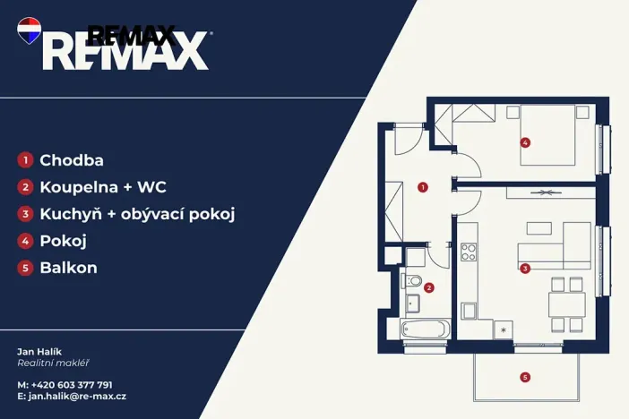 Pronájem bytu 2+kk, Praha - Hlubočepy, Divíškové, 53 m2