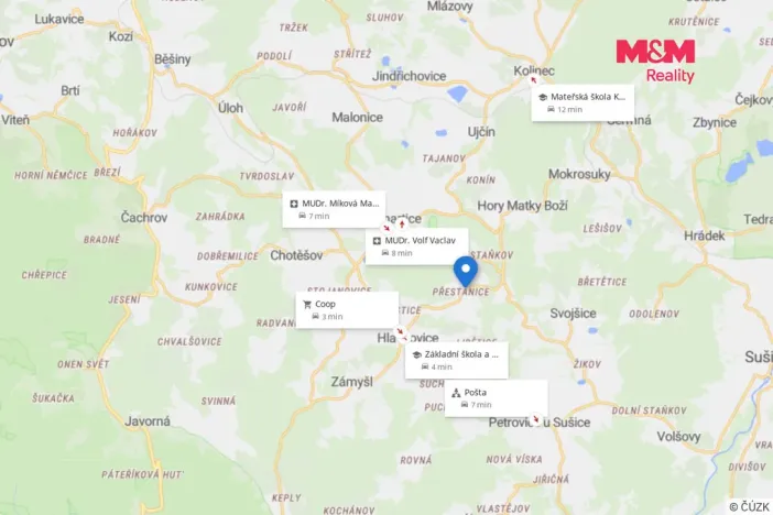 Prodej pozemku pro bydlení, Hlavňovice - Přestanice, 5000 m2