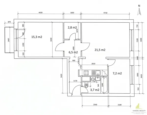 Prodej bytu 3+kk, Klobouky u Brna, Sídliště 17. dubna, 55 m2