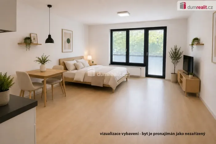 Pronájem bytu 1+kk, Praha - Libeň, V mezihoří, 40 m2