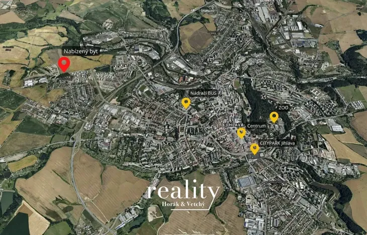 Pronájem bytu 2+kk, Jihlava, Heidenheimská, 51 m2