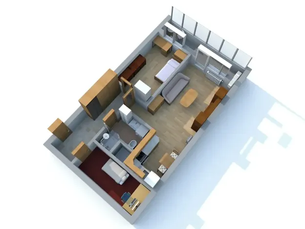 Pronájem bytu 2+kk, Hradec Králové, Pospíšilova, 55 m2