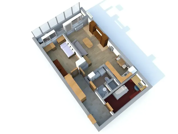 Pronájem bytu 2+kk, Hradec Králové, Pospíšilova, 55 m2
