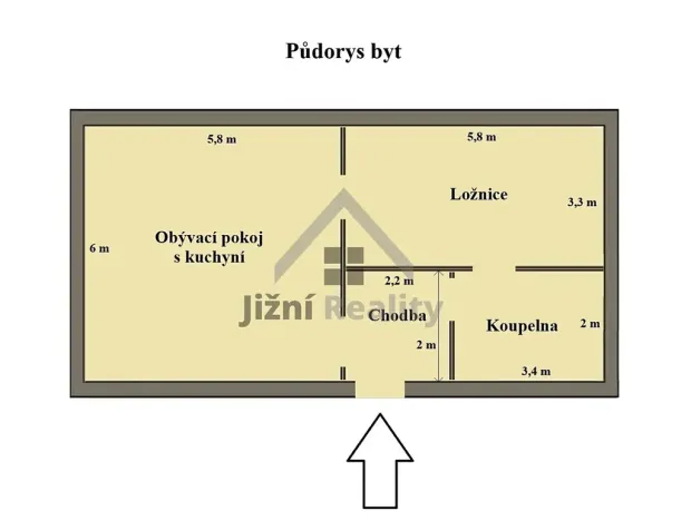 Prodej bytu 2+kk, České Budějovice, Dobrovodská, 93 m2