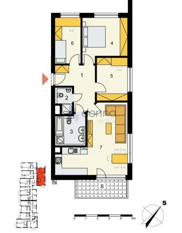 Pronájem bytu 4+kk, Praha, Sicherova, 85 m2