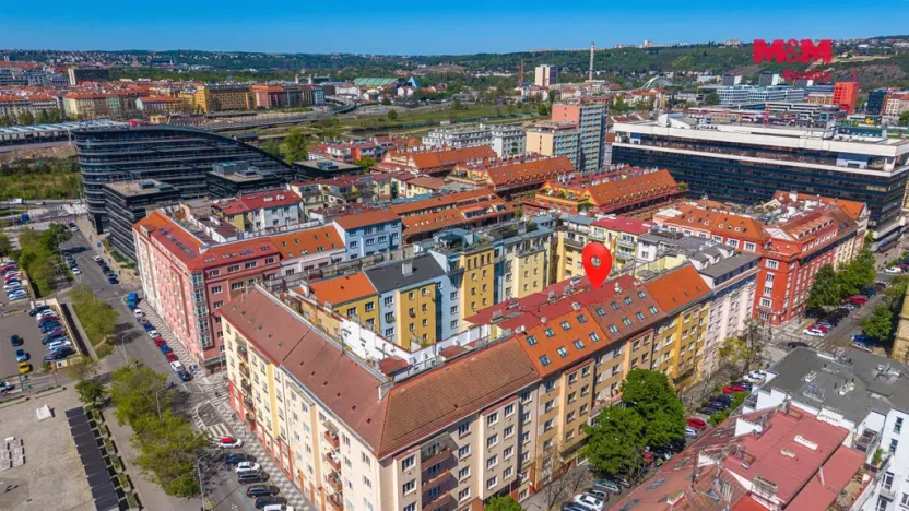 Prodej bytu 1+1, Praha - Holešovice, Osadní, 41 m2