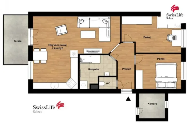 Pronájem bytu 3+kk, Vejprnice, 71 m2