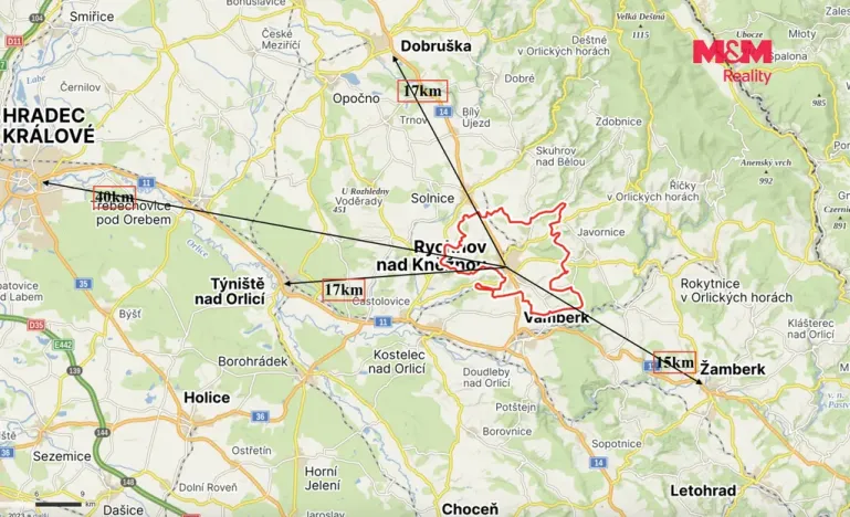 Pronájem kanceláře, Rychnov nad Kněžnou, Havlíčkova, 291 m2