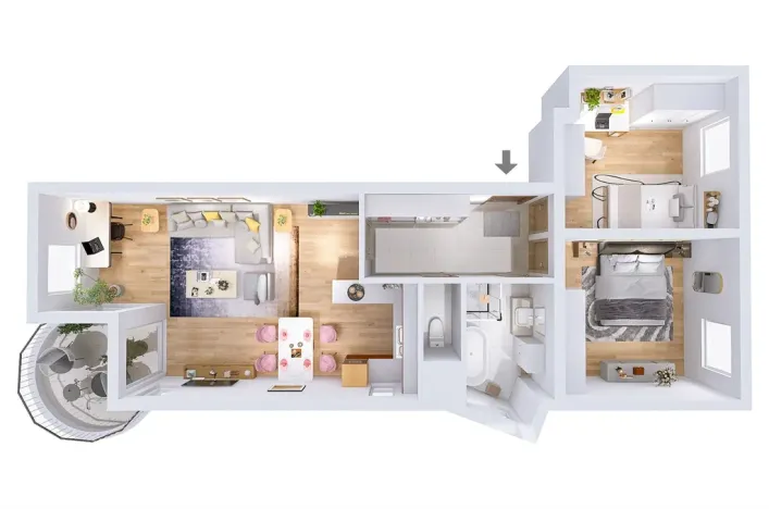 Prodej bytu 3+kk, Praha - Újezd, Pastevců, 70 m2