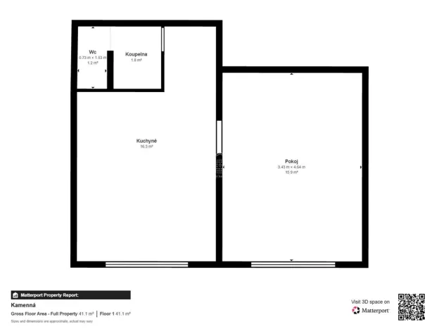 Prodej bytu 1+1, Chomutov, Kamenná, 34 m2