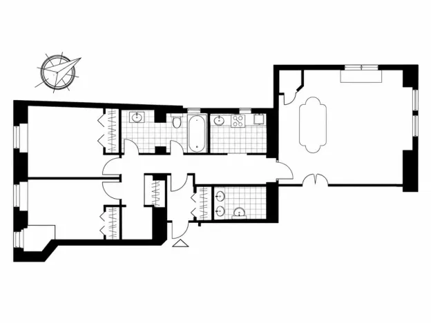 Pronájem bytu 3+kk, Praha - Nové Město, Odborů, 81 m2