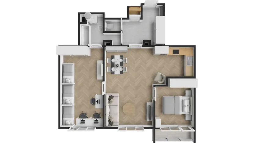 Pronájem bytu 3+kk, Praha - Libeň, Sokolovská, 86 m2
