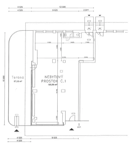 Pronájem obchodního prostoru, Praha - Michle, Budějovická, 180 m2