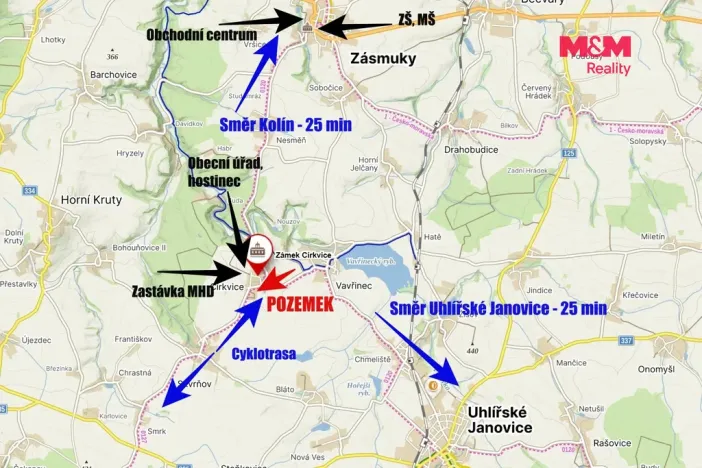 Prodej pozemku pro bydlení, Církvice, 1506 m2